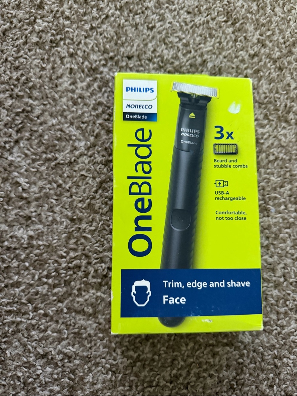 OneBlade Black/Neon Yellow Electric Trimmer